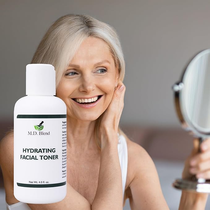 Hydrating Facial Toner | Deep Rejuvenation | Rid Skin of Impurities, Dirt, Dead Cells | Revitalizes & Soothes for Silky Smooth, Fresh Feel | Convenient Spray Mist - 4oz