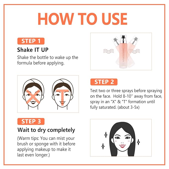 Dewy Makeup Setting Spray Kit-7 Fl oz Hydrating Illuminating Finishing Spray Lightweight Face Mist All Day Long Make up Fixer +2PCS Sponge Puff, Hydrate Skin for a Bright Look