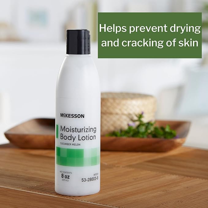 McKesson Moisturizing Body Lotion, Cucumber Melon Scent, 8 oz, 48 Count