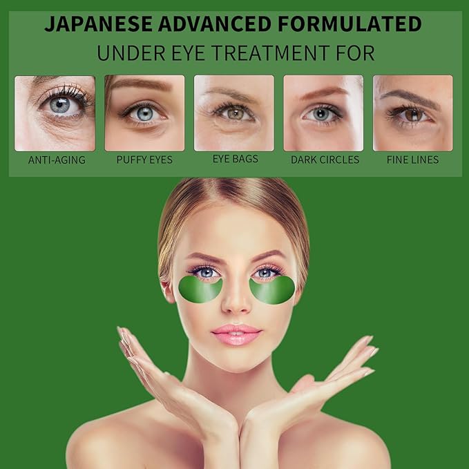 Under Eye Masks for Dark Circles and Puffiness 70PCS, Under Eye Patches for Puffy Eyes Treatment, Under Eye Gel Pads w/Seaweed, Aloe Vera, Peptides for Eye Bags Treatment, Eye Mask Patches Skincare