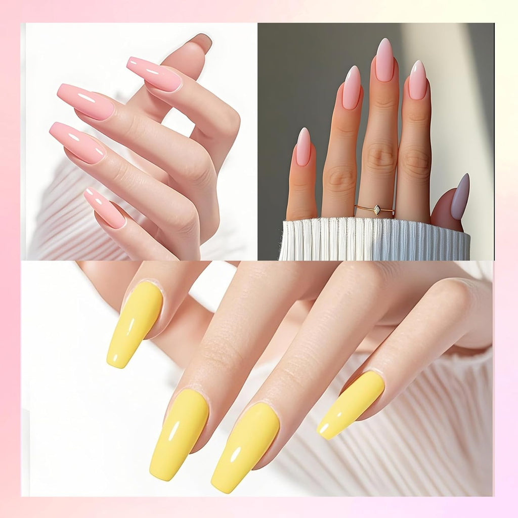 Professional Acrylic Powder for Nail: Large Capacity 3 Colors Pink Tulle Wax Yellow Festival Bloom Acrylic Nail Powder Polymer for Carving Nails - 28g 3D French Nail Manicure Extension