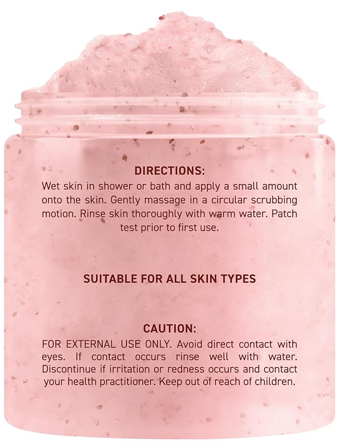 Brooklyn Botany Strawberry Shortcake Body Polish Scrub for Skin Care – Moisturizing and Gently Exfoliating Body Polish for Smoother, Softer and More Even Skin Tone – 10 oz