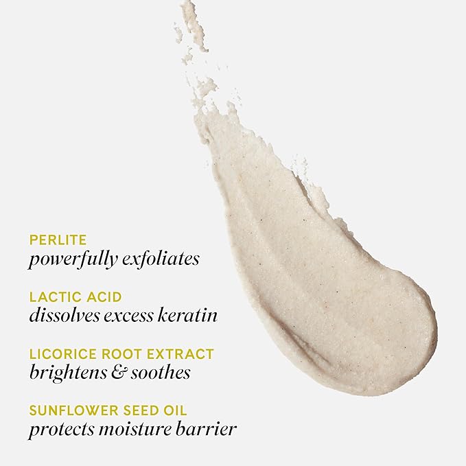 Fur KP Body Scrub - Powerful 14% AHA Body Scrub for Keratosis Pilaris or Rough Patches to Smooth and Clear Skin using Lactic Acid and Physical Exfoliants While Moisturizing the Skin - 6 oz