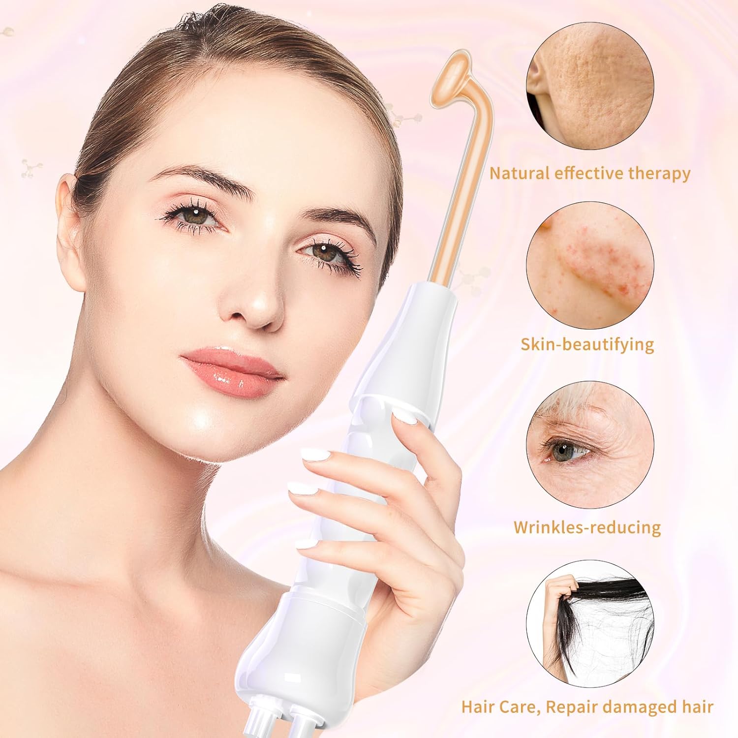 MYSWEETY High F Rrequncy Portable Handheld Facial Skin Care Wand Machine