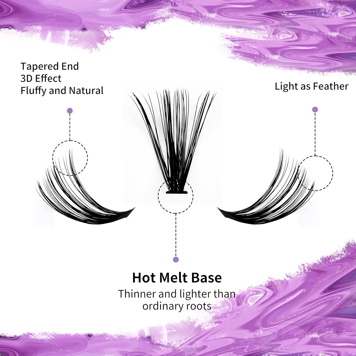Cluster Eyelashes 30D/40D 240PCS 12-16mm Mixed Individual Lashes C/D Curl 0.07mm Matte Black Cluster Eyelash Extensions Soft Lightweight Individual Lashes Cluster 3D Effect (30/40D-C, 12-16mm Mixed)