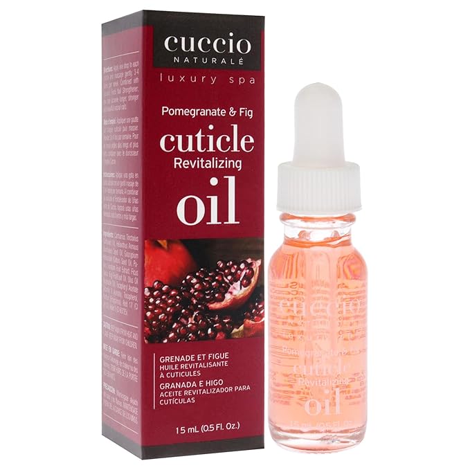 Cuccio Naturale Cuticle Oil - Revitalizing Pomegranate & Fig - Repairs Skin & Nails - 0.5 Oz