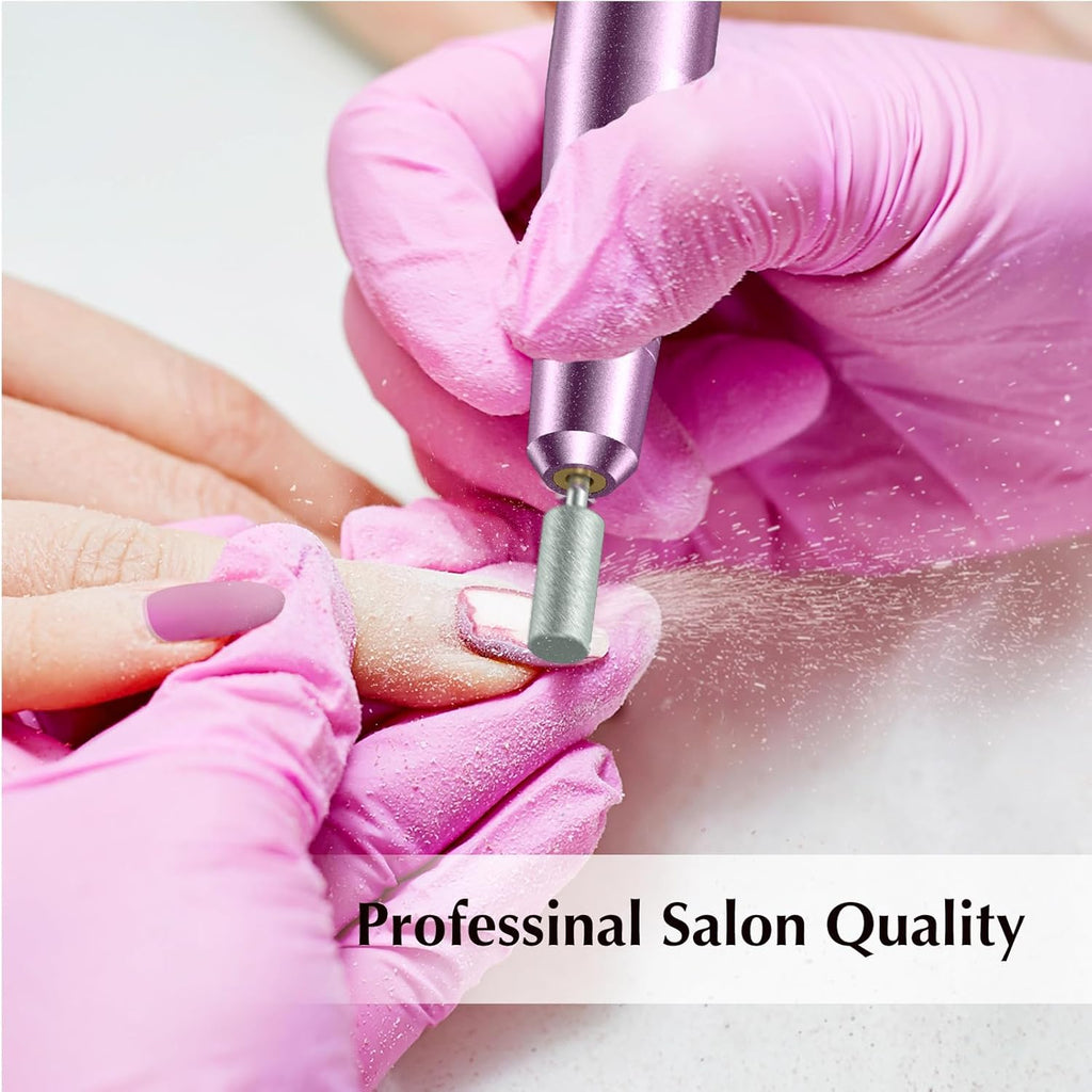 COSLUS Electric Nail Drill File Professional: for Acrylic Gel Dip Powder Nails Portable Nail Machine Kit Manicure Pedicure Tools Polishing Set with Nail Drill Bits Sanding Bands