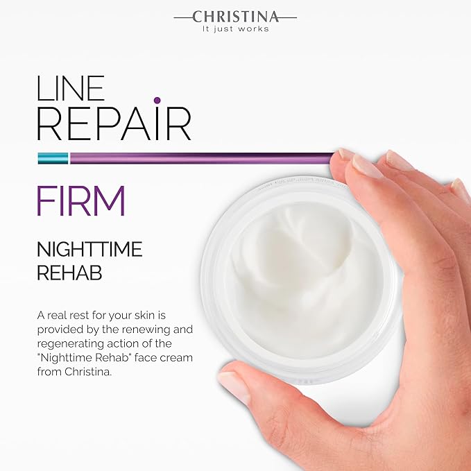 '-CHRISTINA- Line Repair Night Cream with Hyaluronic Acid | Experience Refreshed, Elastic Skin with Our Soothing Night Cream | Suitable for Normal to Dry Skin 50ml / 1.7 fl.oz