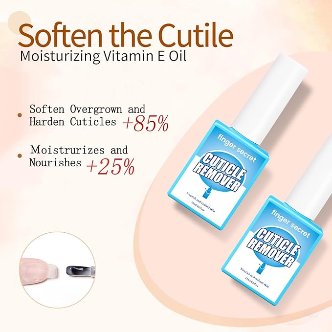 Cuticle Remover Liquid, Professional Nail Care Solution Cuticle Remover Cream Nail Care Cuticle Removing Fluids