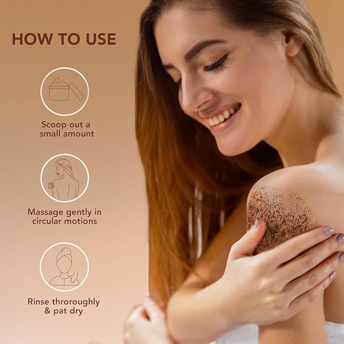 Botanic Hearth Arabica Coffee Body Scrub Exfoliating Body Scrub act as Body Exfoliator & helps with Moisturizing Skin, Acne, Cellulite, Dead Skin Scars, Wrinkles 12 oz