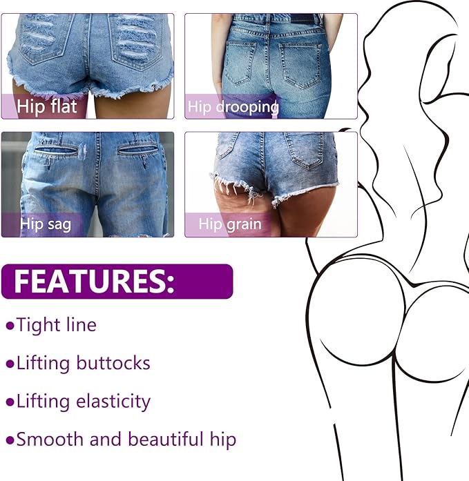 Safudan Hip Plump Up Oil,Firming Body Oil, Natural Herbal Hip Lift Buttock Massage Oil, Butt Firming Enhancement Essential Oil for Women, Firming & Lifting Fast (5 PCS)