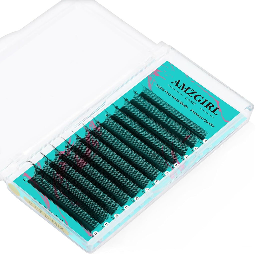 Lash Extensions Cashmere Volume Lash Extensions,6DW Premade Eyelashes Rapid Blooming Volume Eyelash Extension Mixed Tray/Single Length C D Curl for Lash Technicians(8-15mm)