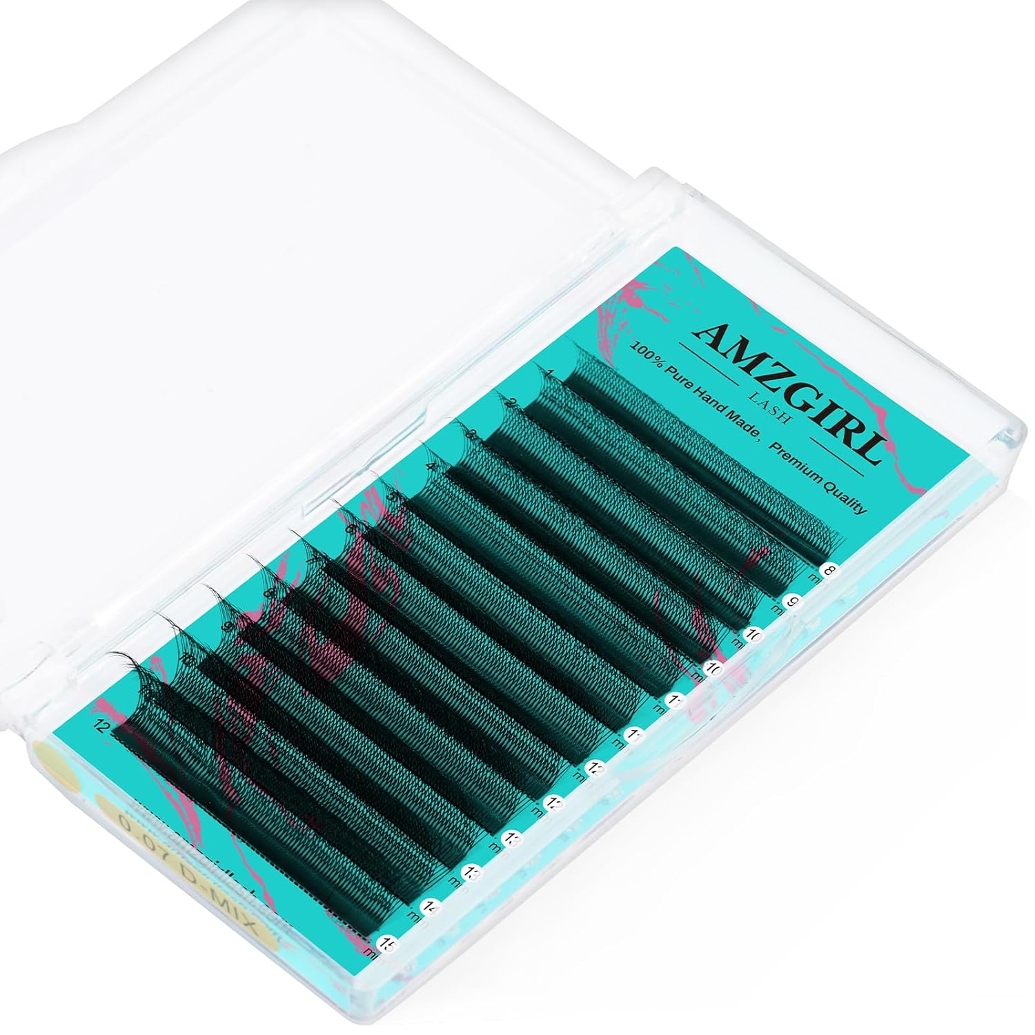 Lash Extensions Cashmere Volume Lash Extensions,6DW Premade Eyelashes Rapid Blooming Volume Eyelash Extension Mixed Tray/Single Length C D Curl for Lash Technicians(8-15mm)