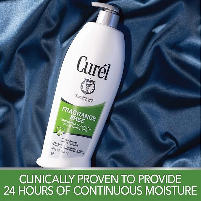 Curel Daily Moisture Fragrance-Free Lotion For Dry Skin 13 oz (Pack of 3)