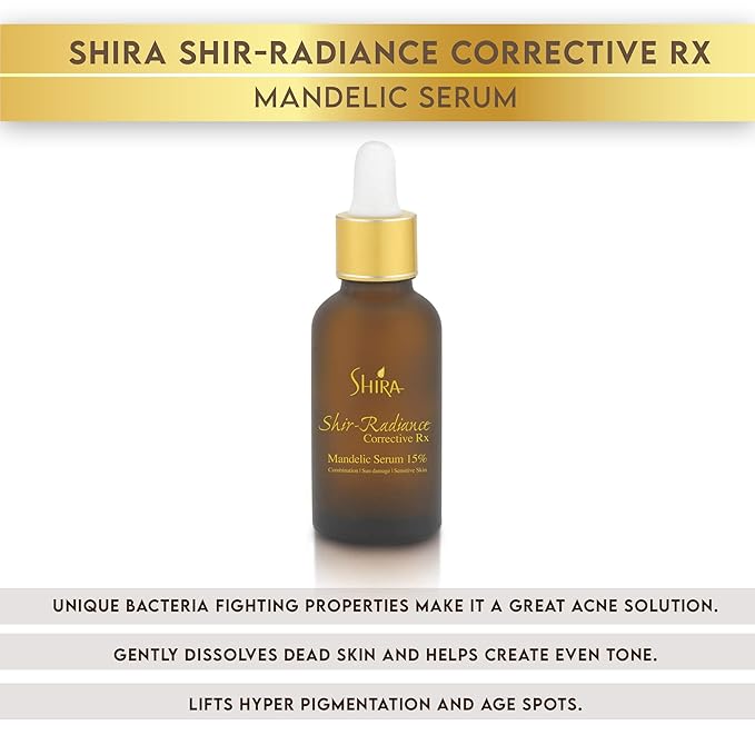 Shir-Radiance Corrective RX Mandelic Serum For Treating Acne and Scars Pore Minimizer With 15% Mandelic Acid (30 ml)