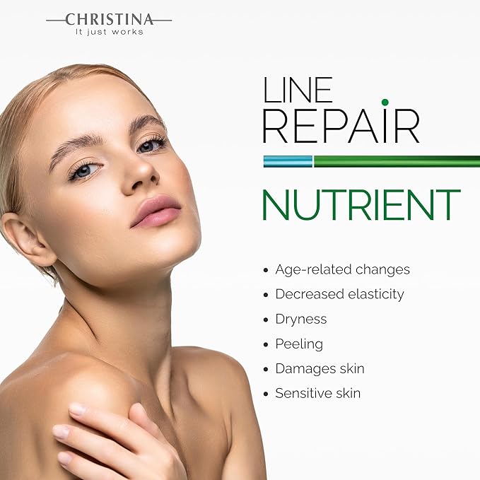 Christina Line Repair Bio Satin Vitamin C Serum for Face | Deeply Nourished Radiant Skin | Vitamin-Rich Protection | Retinol Revitalization Face Serum | For Sensitive, Normal, and Dry Skin 30ml