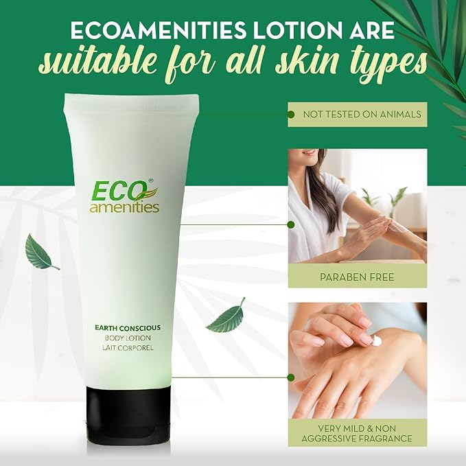 Eco Amenities Travel Size Lotion Bulk - 200 Pack, 30ml (1 fl oz) Tubes - Delight Guests with Refreshing Mini Hand Lotion Travel Size Toiletries - Individually Packed for AirBnBs, Hotels, Gyms, Spas