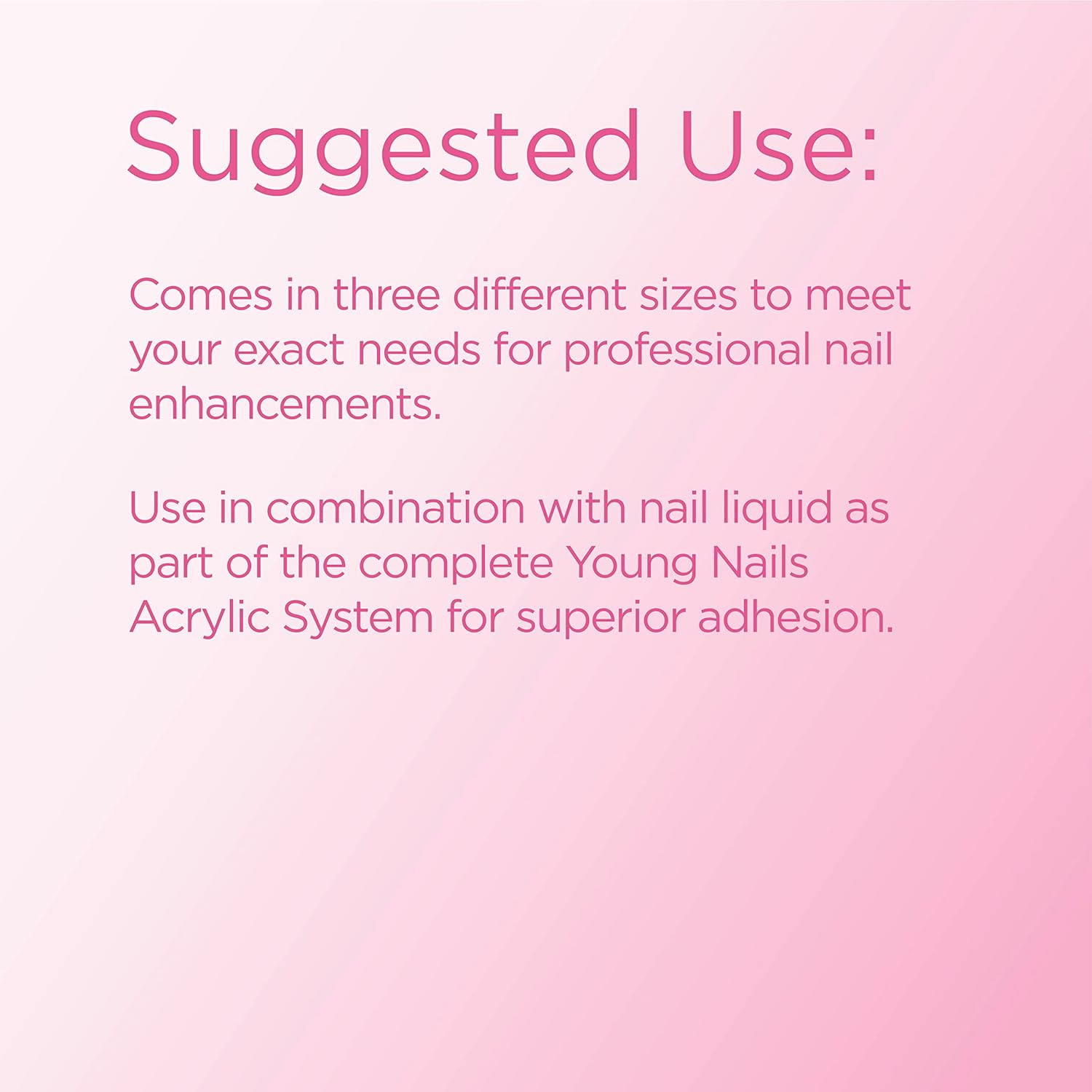 Young Nails Acrylic Core Powder - Self-Leveling Acrylic Nail Powder, Clear Nude Pink White Acrylic Powder for Nail Extenstion, Professional Grade, Superior Adhesion, Color - XXX Pink, 85gs