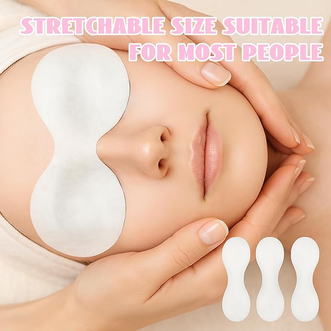 100 Pcs Disposable Non Woven Eye Care, Cotton Sheet Eye Mask Hygienic Eyelid Sheets, Clear Facials Patch Eye Pads For Dry Eyes for Skincare Spa Wrap Moisture Retention Beauty
