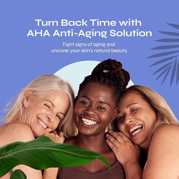 A-Cute Derm Ultra 10 AHA Anti-Aging Lotion for Exfoliation Simple and Effective for Face and Body (1 OZ)