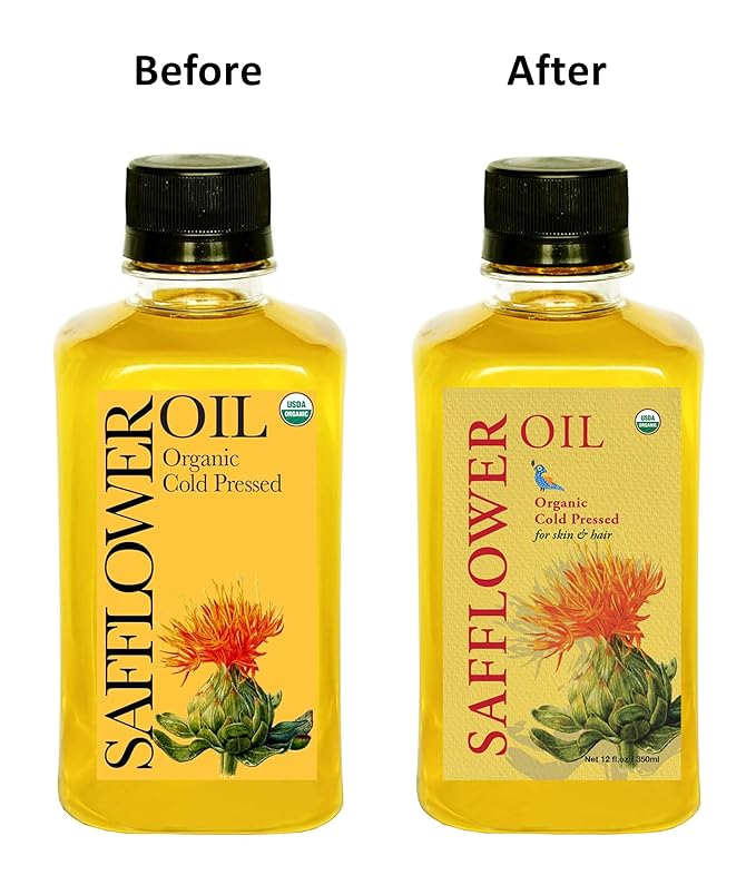DAANA Safflower Oil for Skin: Certified USDA Organic, Extra Virgin, Cold Pressed (12 Fl Oz)