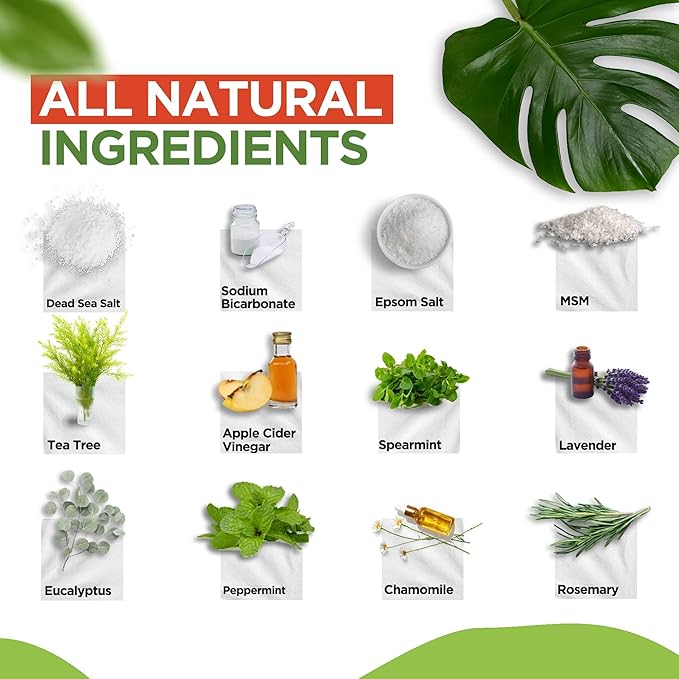 DAILY REMEDY EXTRA STRENGTH Tea Tree Oil Foot Soak w/ Epsom Salt Made in USA Toenails，Athlete's Foot，Itchy Feet，Stubborn Smelly Foot Odor，Pedicure Calluses & Soothes Sore Tired Achy Feet 16 oz，Black