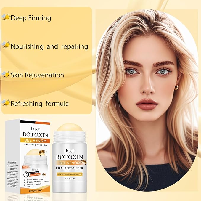 Botox Bee Venom Firming Serum Stick, Anti-Aging Face Serum, Advanced Firming & Wrinkle-Reducing Cream For Body, Lifts, Plumps and Firms Skin, for Women & Men (2PCS)