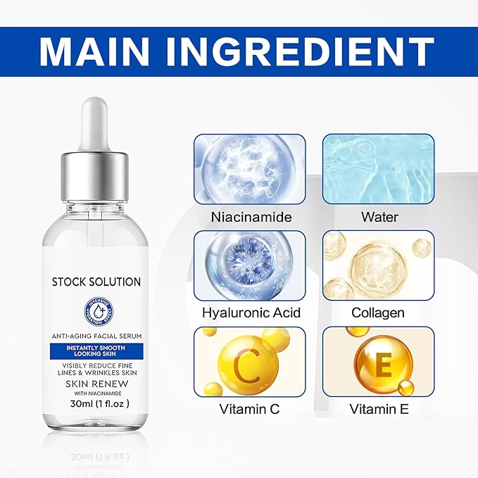 2PCS Firming Facial Serum, Skincare Stock Solution, Skin Care Essence, Deep Nourish Essence, Suitable for all skin types