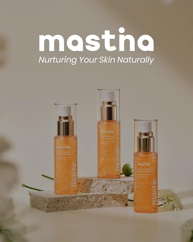 MASTINA Mastic Face Spray (1.69fl oz) Facial Mist for Natural Glow, Hydrating Formula for Dry Skin, On-the-Go Portable Korean Skin Care, Travel Summer Essentials. Mastic Gum.