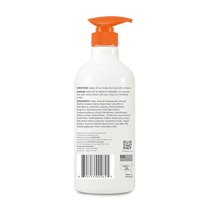 Lovercare Goat Milk Body Lotion for Dry Skin Royal Jelly & Honey 27.05oz (800ml) - Pack of 2…