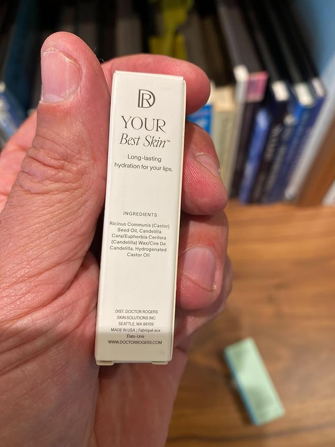 Doctor Rogers Lip Balm. Hydrating & Softening Lip Moisturizer for Very Dry Lips, Natural & Hypoallergenic, 0.15 Ounce (4.25 g), Pack of 3 tubes