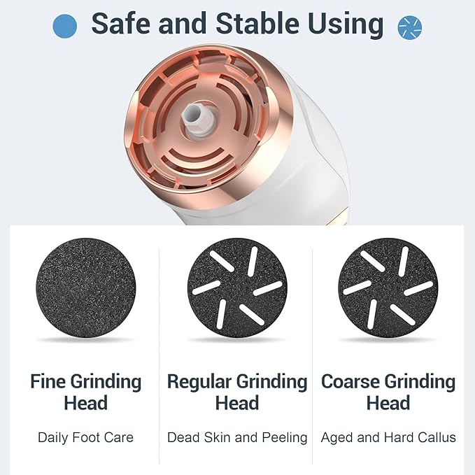 8 Pcs Refill Rollers for Hoxida Electric Foot Callus Remover Pedicure Tools, Replacement grinding Heads Roller for Pedi Electric Foot File,Refills 8 Pack Replacement Heads(4 Regular&4 Extra Coarse)