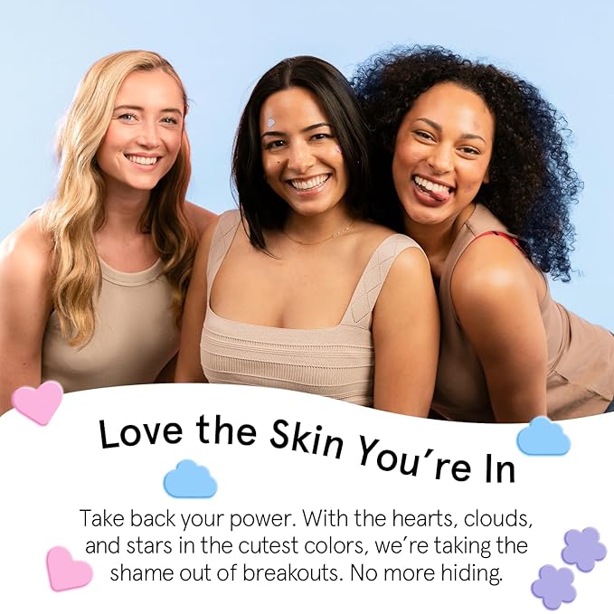 grace & stella Pimple Patches for Face - Cute Hydrocolloid Dots That Help Protect Acne & Reduce Redness - Fun Zit Stickers to Cover Blemishes - Dermatologist-Tested, Vegan (Multishape, 36 Count)