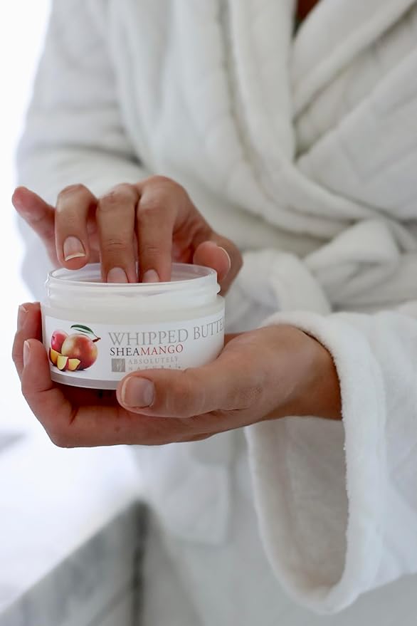 Shea Mango Whipped Body Butter 5oz with Nourishing Shea Butter and Coconut Oil Paraben Free Vegan Made in USA