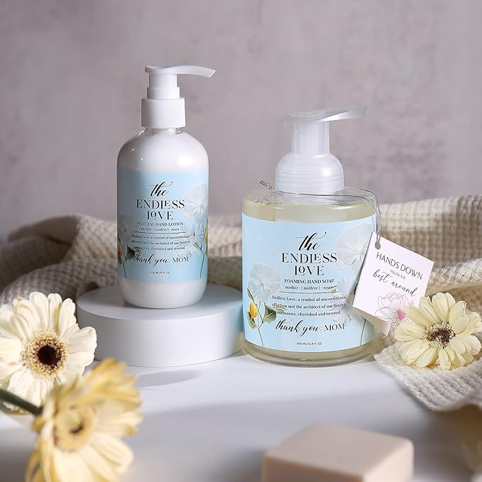 Hand & Body Lotion for Mother's Day Gift Basket- Endless Love - Infused with Honey Almond Aroma - 236 ML /8 FL OZ