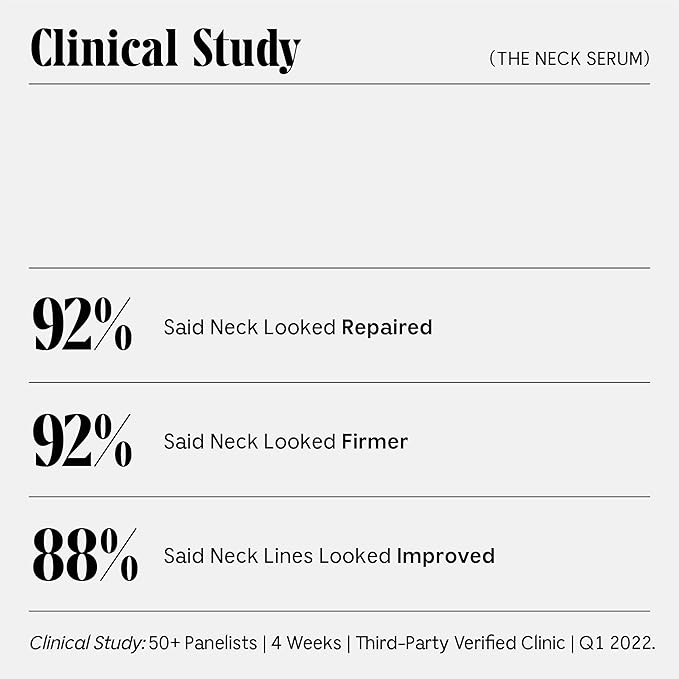 Nécessaire The Neck Serum. Fragrance-Free. 5 Peptides for Tech + Aged Neck. Skin Feels Firm, Looks Lifted. Hypoallergenic. Dermatologist-Tested. 50 ml