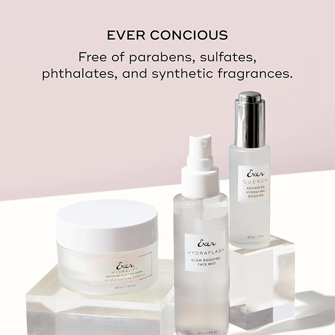 EVER Advanced Hydrating Serum - Hyaluronic Acid Serum for Face, Peptides Face Serum, Hydrating Serum for Women, Anti-Aging Moisturizing Serum, Reduces Fine Lines and Wrinkles, 1 fl oz