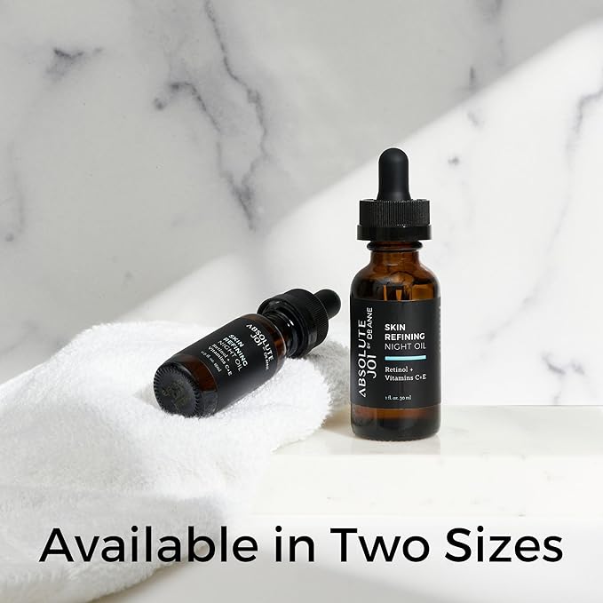 Retinol Oil Serum with Vitamin C, Skin Refining Night Oil for Fine Lines and Hyperpigmentation with Sensitive Skin Friendly Granactive Retinoid - Unscented - 1 Fl Oz Full Size