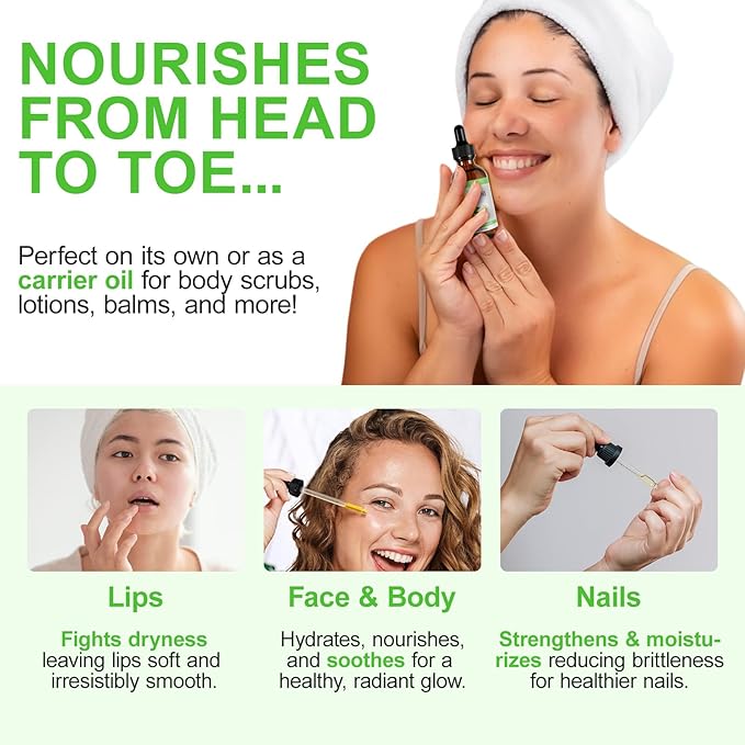 Neem Oil for Skin - 2 Pack, Pure Natural Cold Pressing, Free of Hexane, Nourishes the Skin and Hair, Reduces Fine Lines, 4.04 Oz