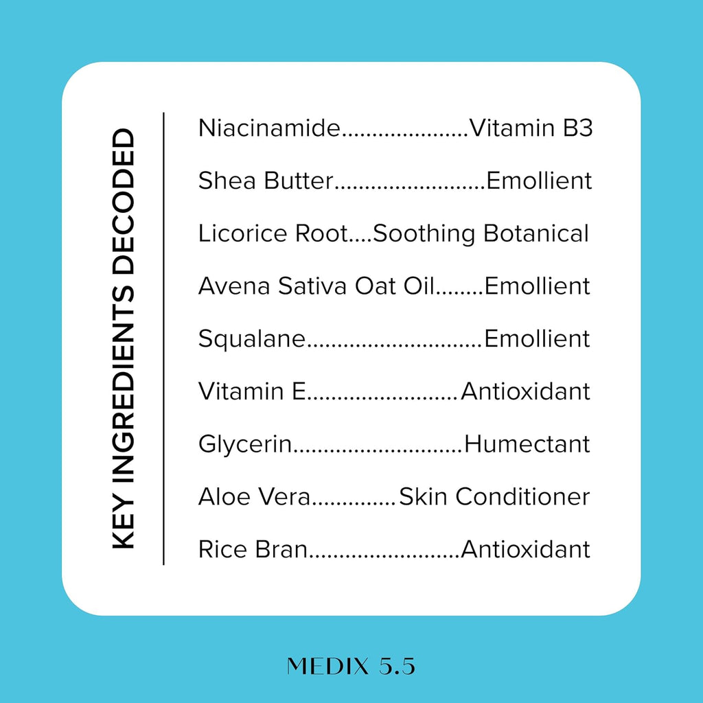 MEDIX Fragrance Free Niacinamide Face Moisturizer + Shea Butter Cream For Face & Body Lotion | Anti Aging Skin Care Firming Cream For Wrinkles, Dark Spots, Large Pores, 15 Fl Oz, 2-Pack