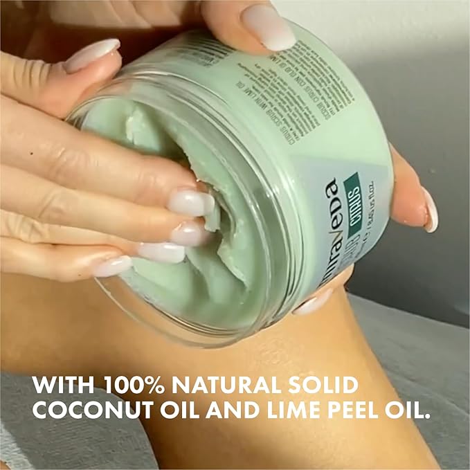 Miraveda by Italwax Citrus Scrub - 250ml / 8.45fl.oz - With coconut oil and lime for a delicate citrus note – Ideal for hand care