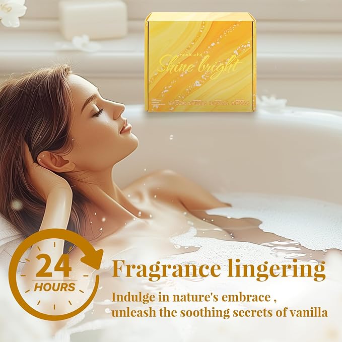 Gift Set for Women 8Pcs Bath and Body Gift Baskets for Women, Vanilla Self Care Gift Ideas Birthday Gifts for Women,Unique Gift Ideas for Her, Women, Mom, Christmas Gifts for Women