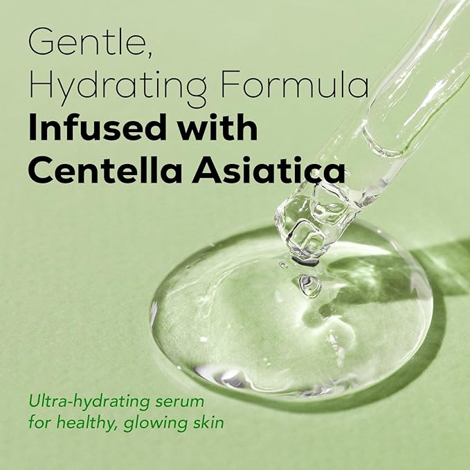 Olivia & Allison Centella Asiatica (CICA) Serum 1.0 fl oz - With Triple Hyaluronic Serum for Intense Hydration for Dewy Glow