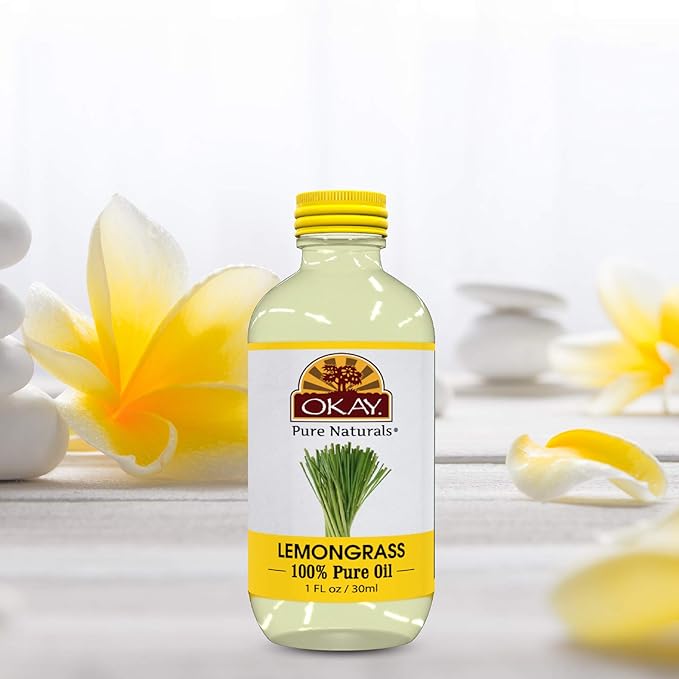 Okay 100% Pure Lemon Grass Essential Oil 1oz/30ml
