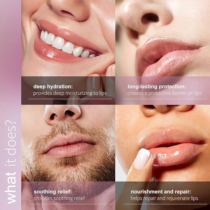 Lip Sleeping Mask Overnight Moisturizer Balm, Berry Lip Mask, Day and Night Repair Lip Balm for Improves Dryness Cracked, Moisturize Nourish Lip Scrubs Exfoliate Reduce Lip Lines (3pack)