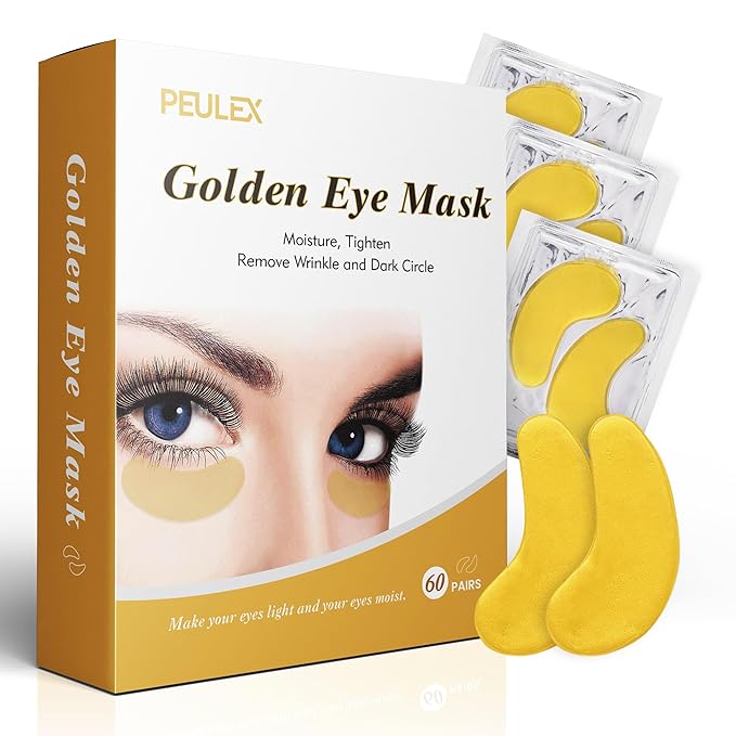 Beauty Golden Under Eye Patches (40 Pairs) - Under Eye Mask for Face Collagen Skin Care Products, Treatment for Dark Circles, Puffy Eyes, Refreshing, Revitalizing, Travel, Wrinkles
