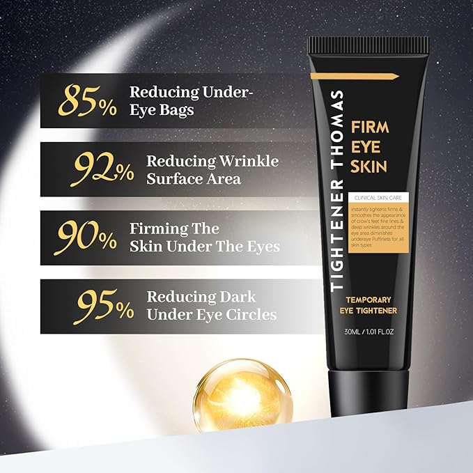 TLM Instant Face Tightener-fast-acting eye firming cream, used to reduce eye puffiness, dark circles and tighten the delicate skin under the eyes(2PCS)