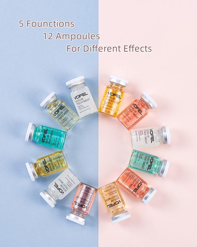 BB Glow Starter Kit BB Glow Serum for Microneedling Serum Ampoule Skin Treatment Kit 0.27oz 12 Vials