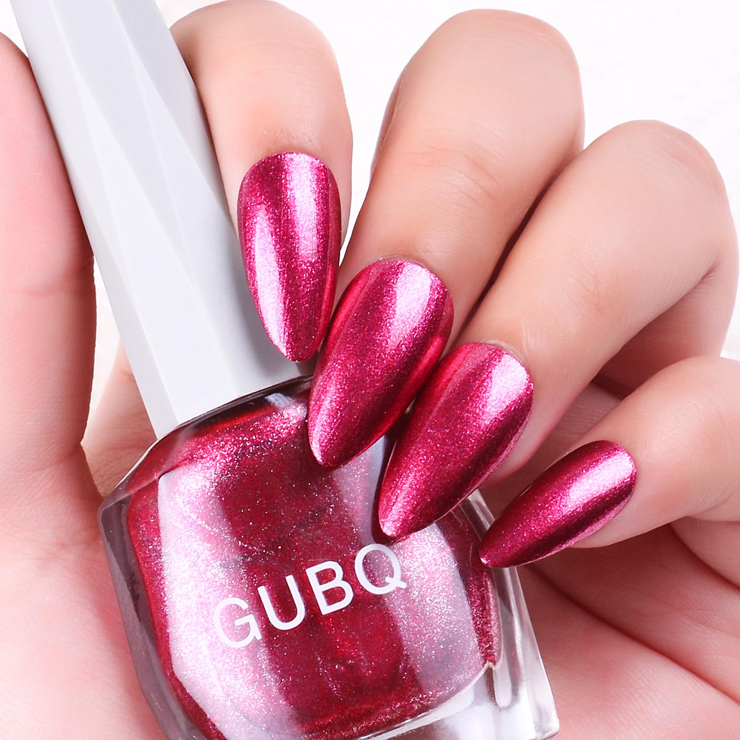 Major Dijit Quick Dry Nail Polish 12ml/0.41fl oz Bright Red Regular Nail Lacquer Fast Drying & Long Lasting Nail Polish Nail Art Effect for Nail Salon