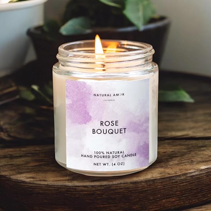 Natural Amor Relaxing Spa Gifts for Women,Luxurious Bath Gift for her, 6pc Bath & Body Gift